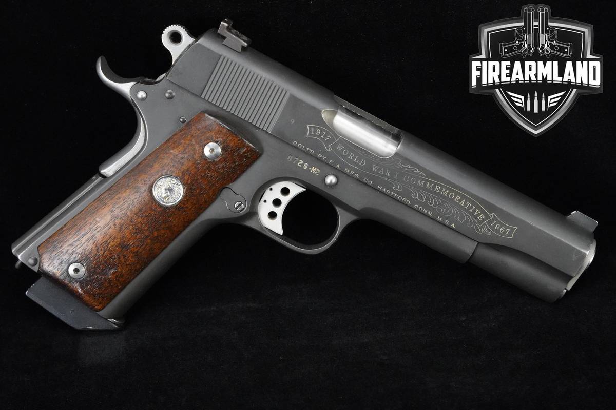 UPGRADES! 1967 Colt Model 1911 WW1 Commemorative 45 ACP 1911 5" Colt +6MAGS