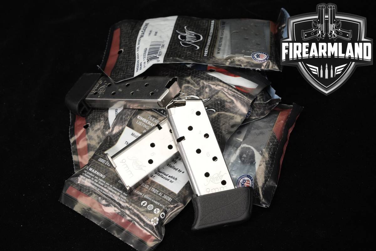 Kimber SEVEN (7) Micro 9 6 & 8 Round Magazines 9mm Luger Micro9 Mags