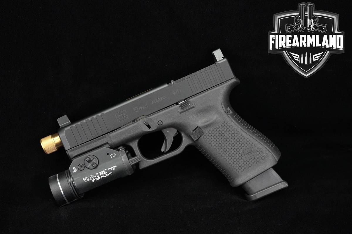 THREADED Glock 19 Gen5 MOS 9mm 4.6" G19 Gen 5 Pistol +4 MAGS & HOLSTER