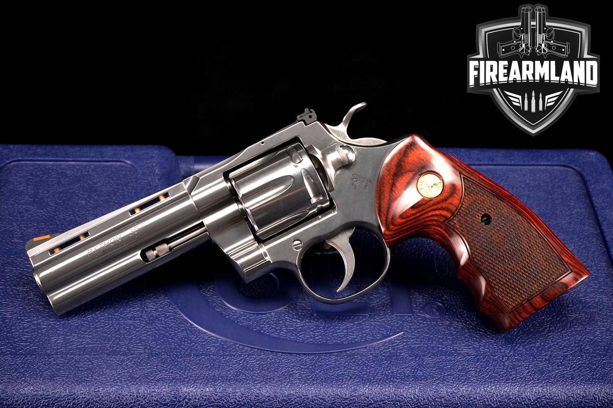 SNAKE-GUN Colt Python 357-Magnum 4.25" Stainless Colt-Python DA/SA