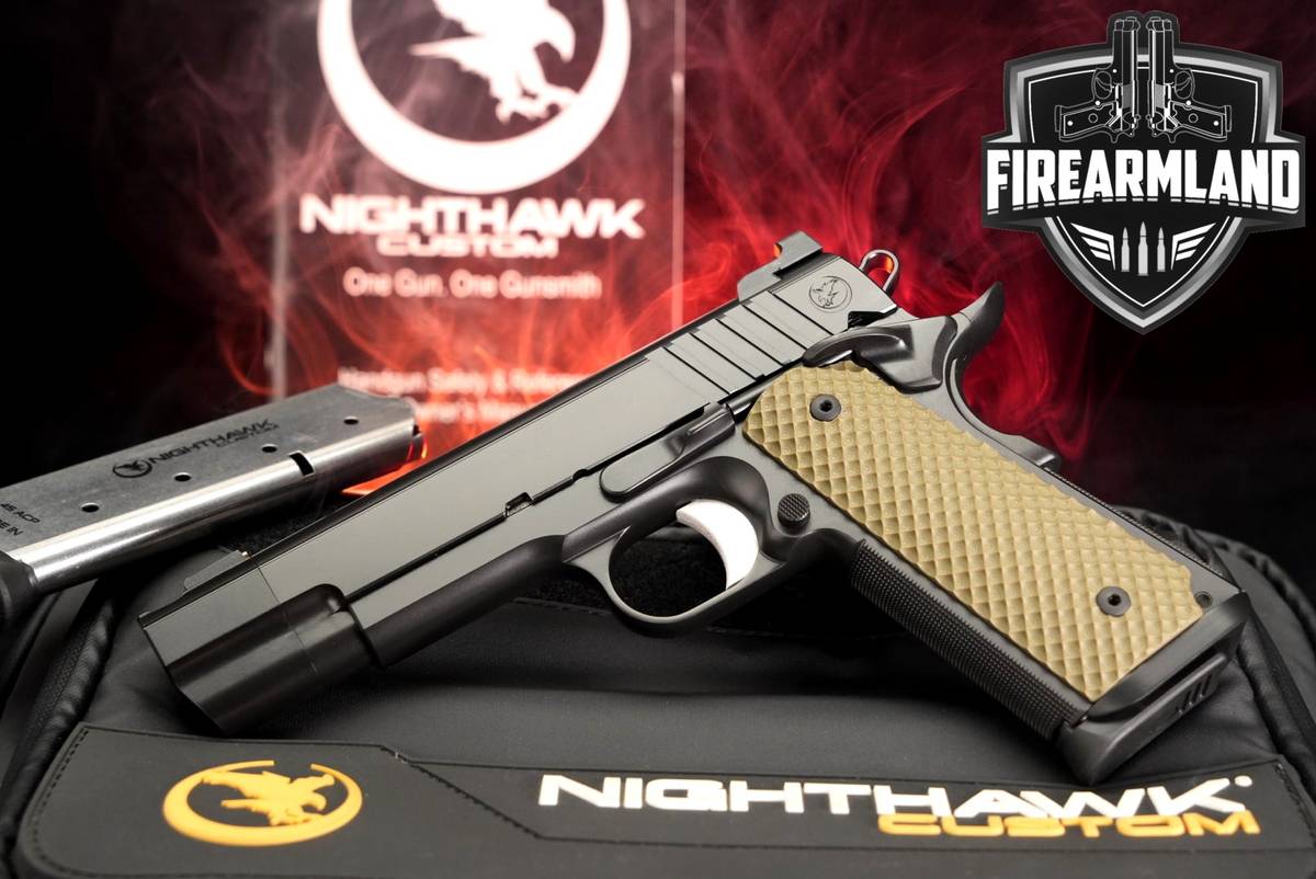 NIGHTHAWK Custom FIREHAWK 45 ACP 1911 5" PORT COMP +2 MAGS & ORIG CASE