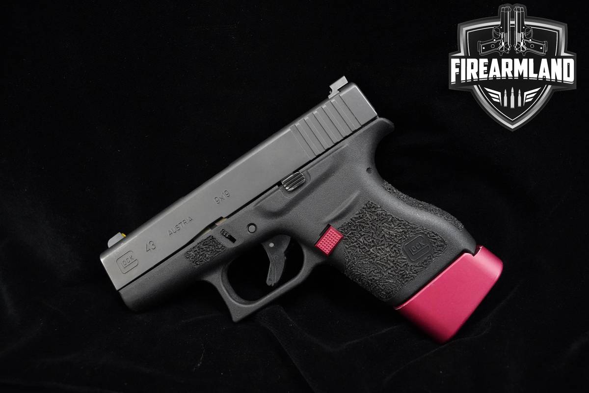 Glock 43 Slimline 9mm 3.4" Glock-43 G43 G-43 +2 MAGS & HYVE UPGRADES