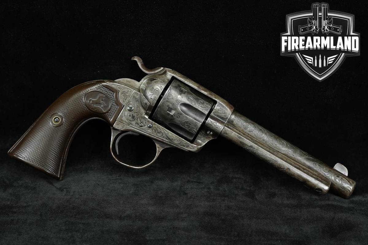 1906 Colt Bisley Model 1st Generation Factory Engraved 44-40 Win 5.5"