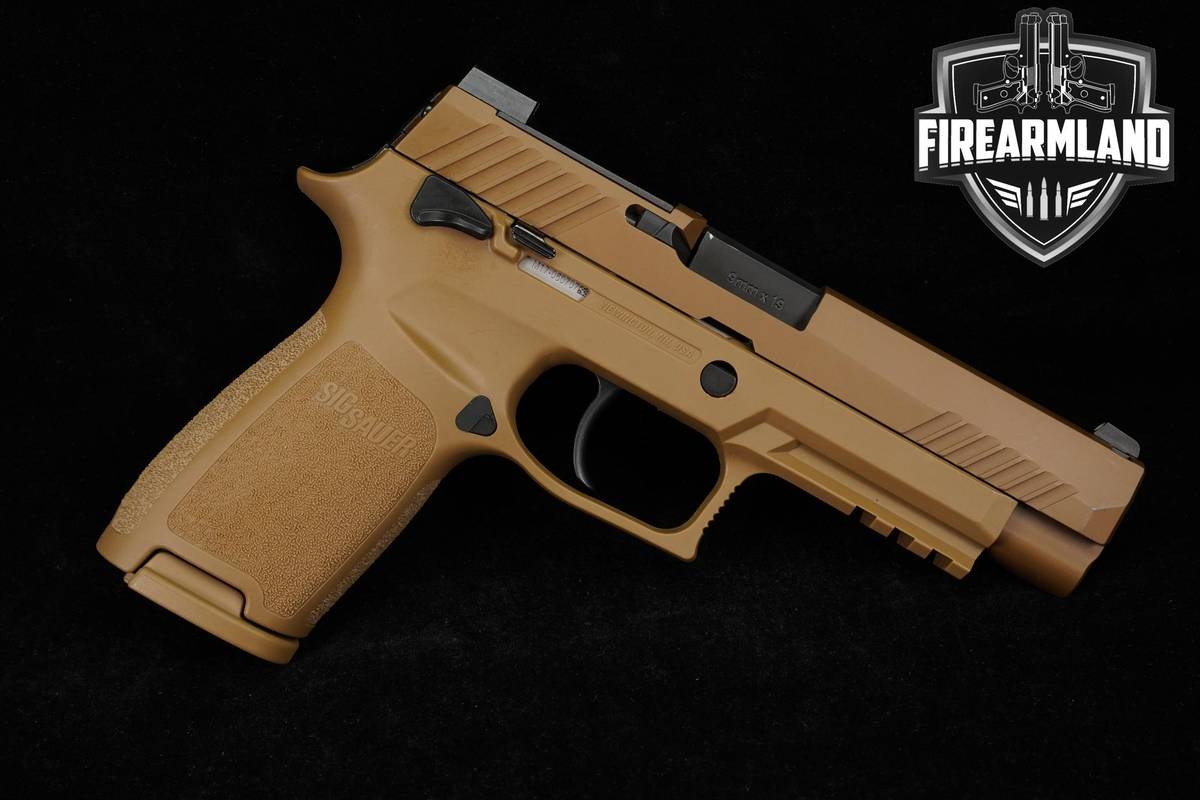 Sig Sauer P320 M17 MS 9mm 4.7" Coyote Tan P-320 M-17 +2 MAGS & ORIG CASE