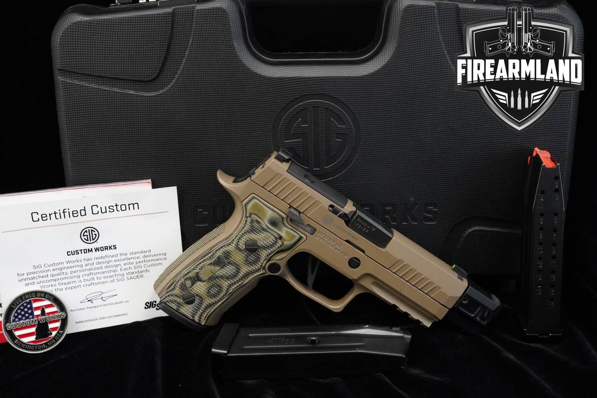 COMPENSATED Sig Sauer P320 AXG Scorpion 9mm 4.6" P-320 3MAGS & ORIG CASE