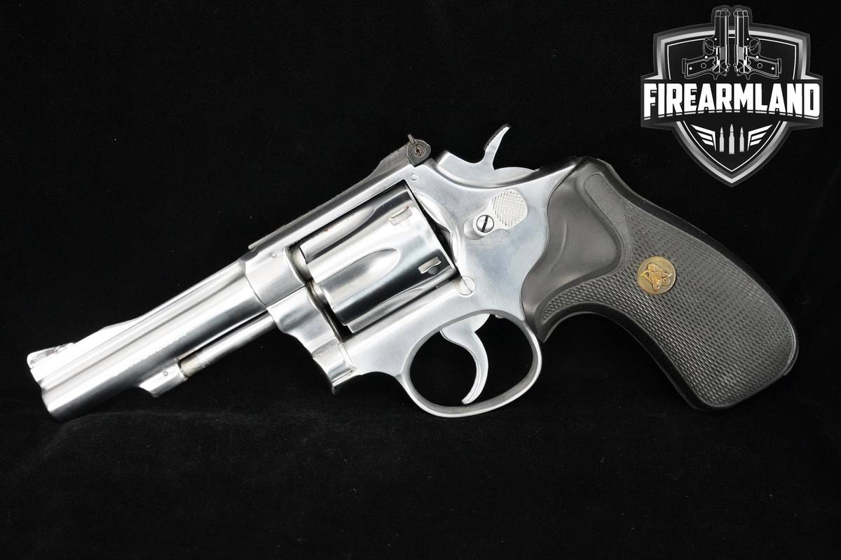 1974 Smith & Wesson Model 18-3 K-22 Combat Masterpiece 22LR Chrome S&W 18-3