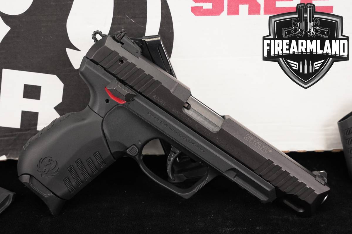 Ruger SR22 Long Slide 22LR 4.5 SR 22 +2 MAGS & ORIG CASE