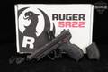 2016 Sturm Ruger SR22 Long Slide .22 LR Black in Excellent Condition Image 2
