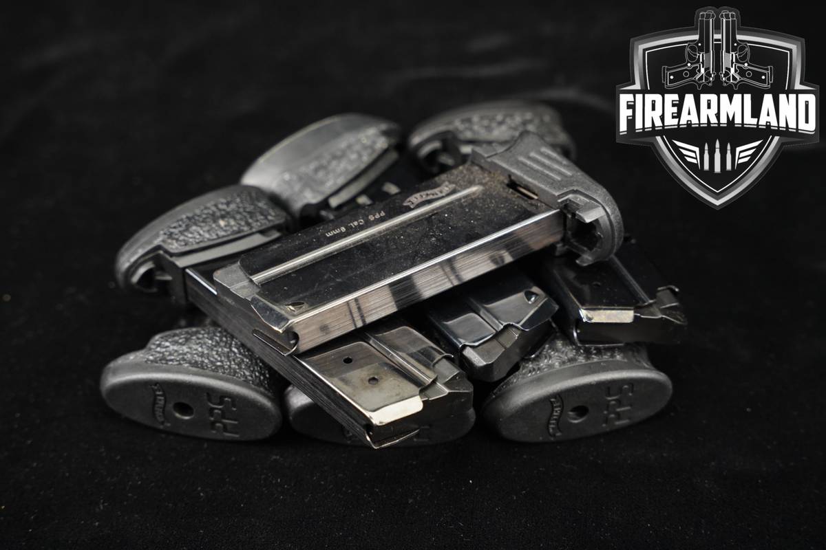 SEVEN (7) Walther PPS M-Series 8-Round Magazines 9mm Luger Mags