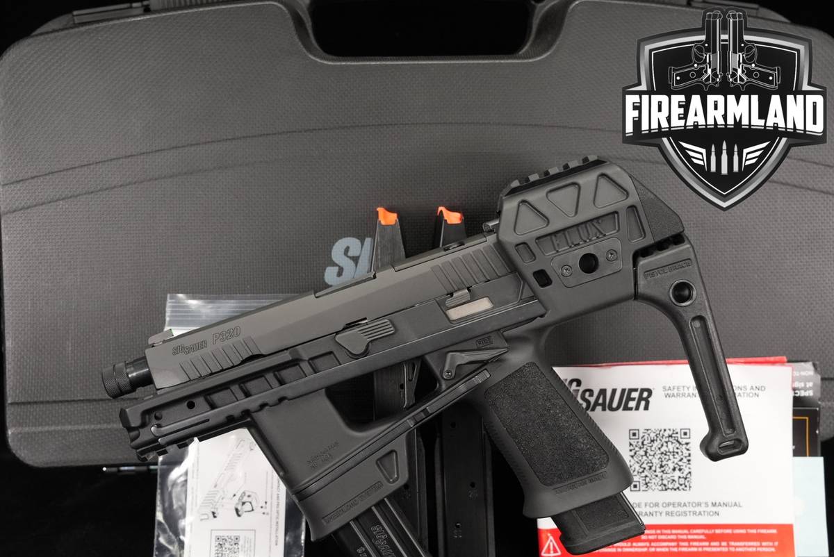 Sig Sauer P320-FLUX TACOPS TB 9mm Raider Chassis P-320 PDW +4 MAGS