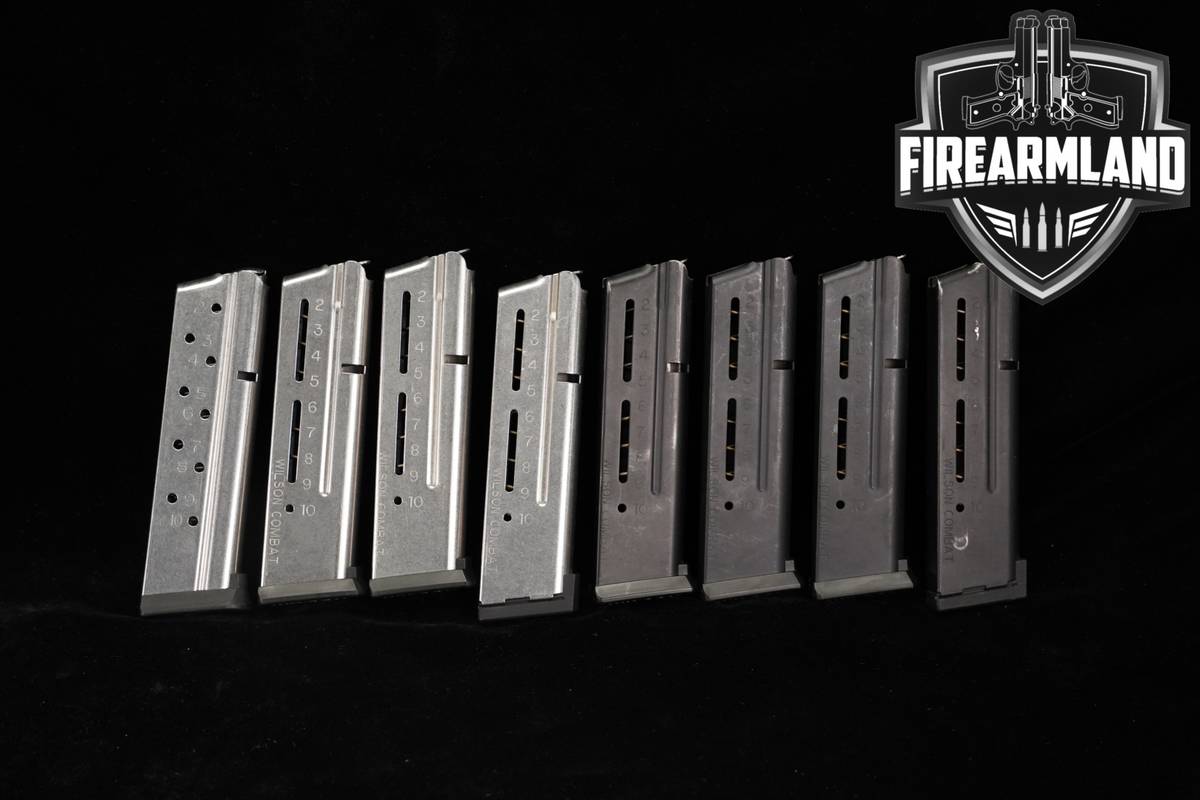 Wilson Combat (WC) EIGHT (8) 1911 10 Round Magazines 9mm Luger Mags