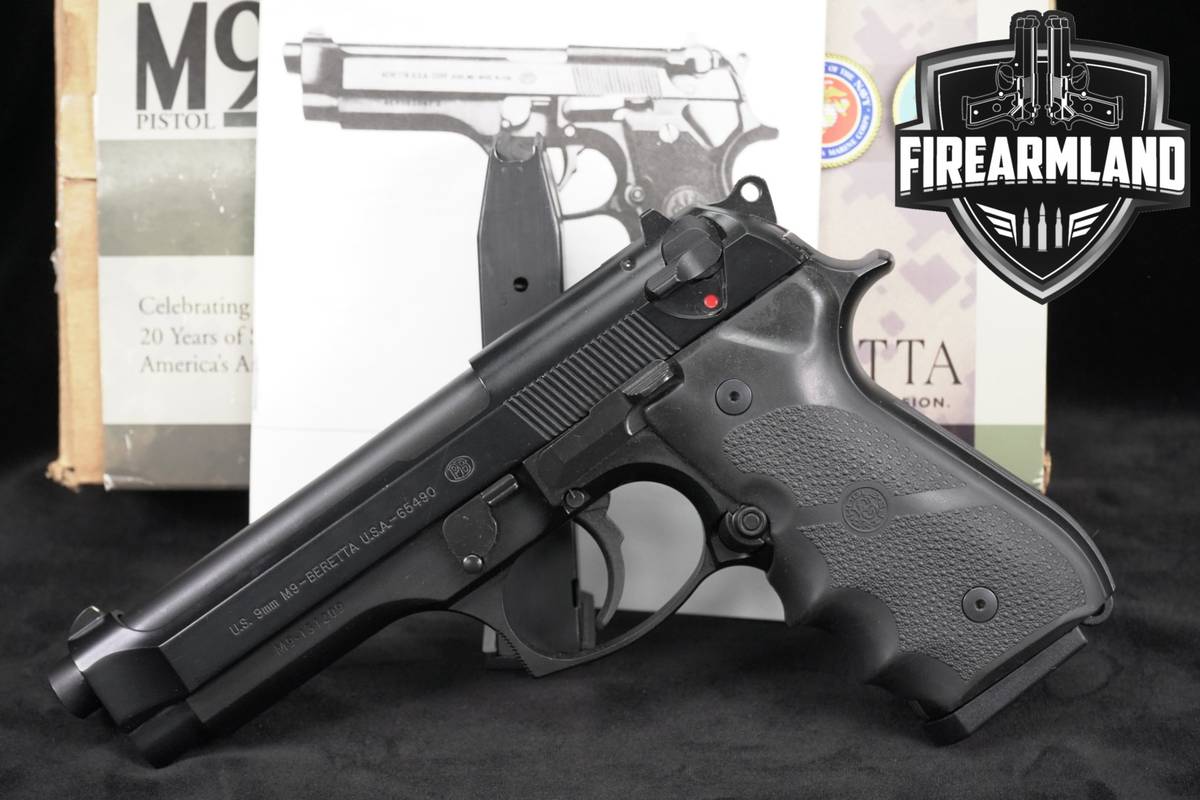 Beretta M9 Commercial 9mm 4.9" M-9 +2 MAGS & ORIG BOX