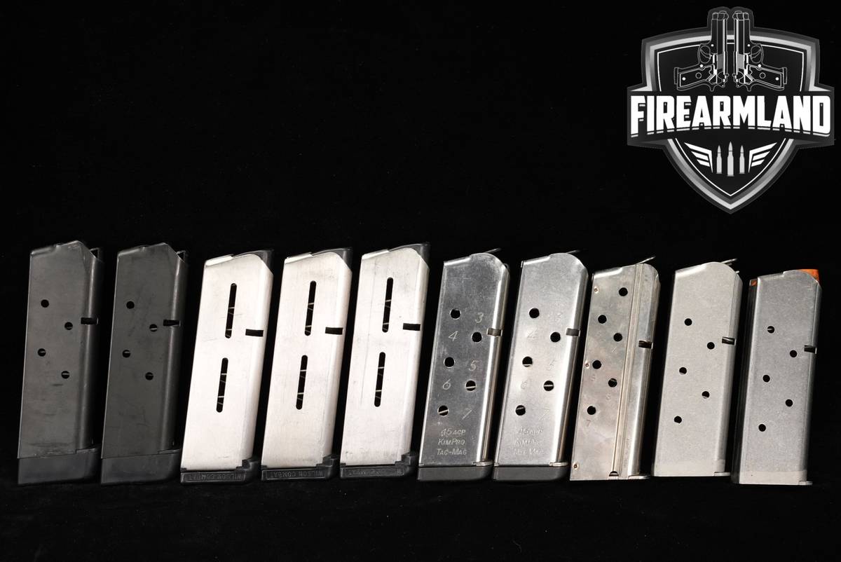 TEN (10) 1911 Officer 7 Round Magazines .45 ACP Mags