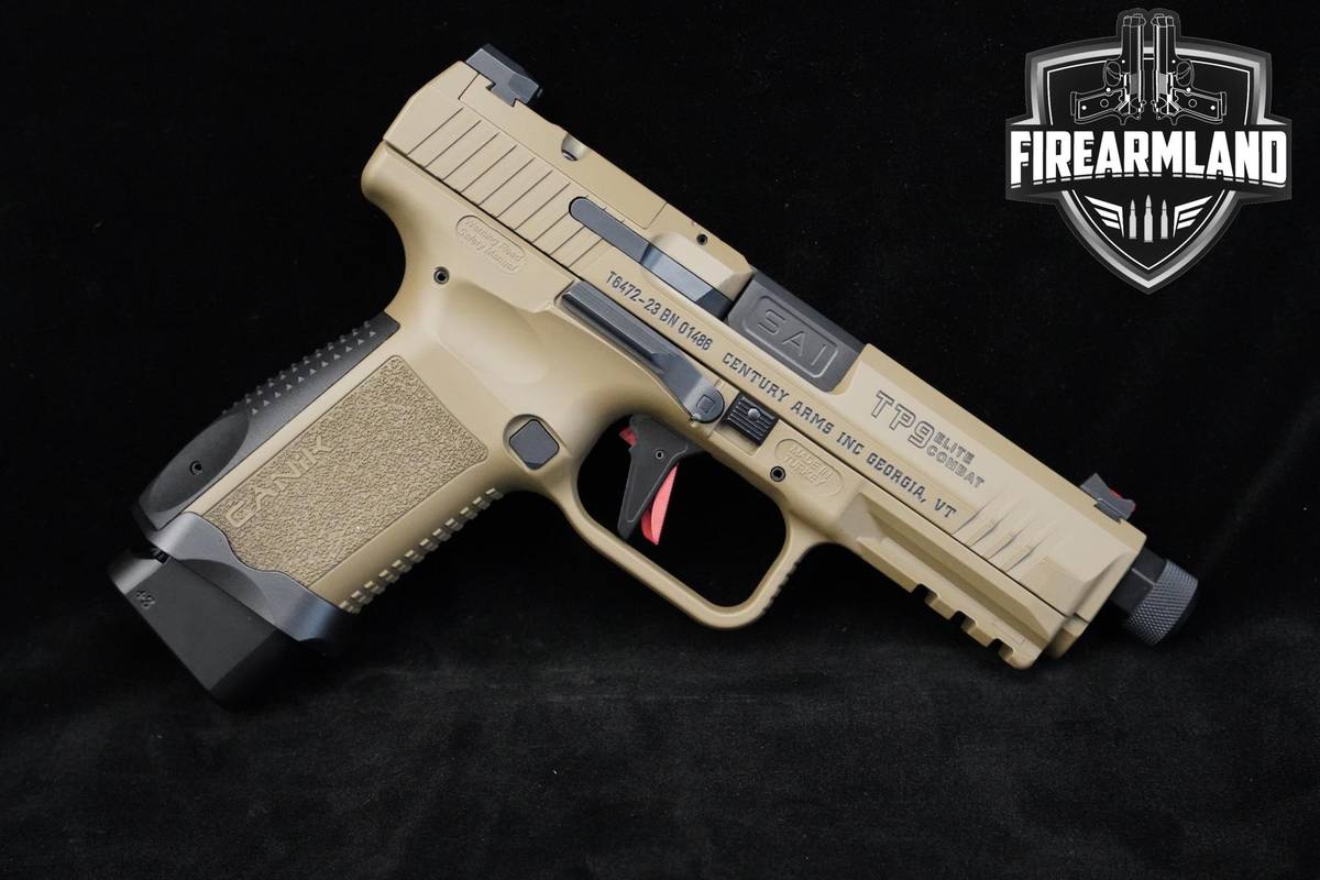 Canik TP9 Elite Combat 9mm FDE Canik-TP9 TP-9 +2 MAGS, ORIG CASE & HOLSTER