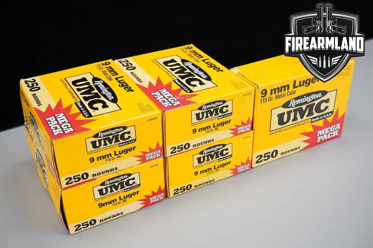 1250 RDS! 9mm Ammo 9-mm