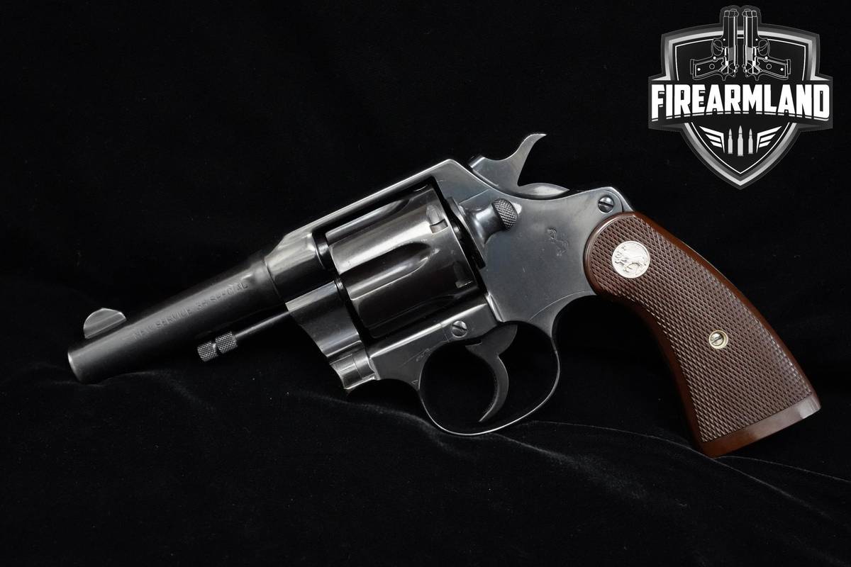 PRE-WAR! 1938 Colt New Service 38 Special 4" Blued Colt DA/SA