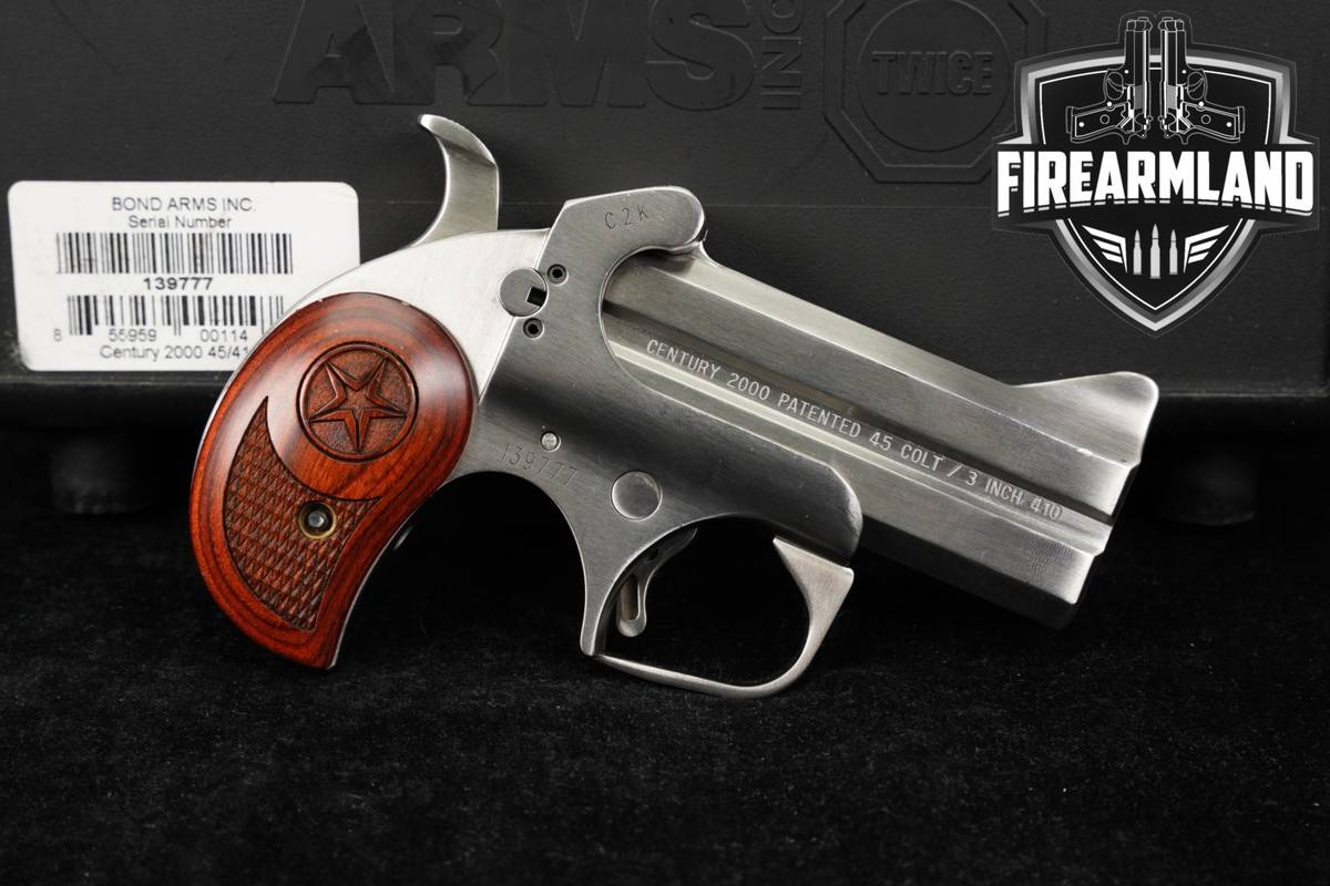 Bond Arms Century 2000 45 LC/410 Brushed Stainless DERRINGER +ORIG CASE