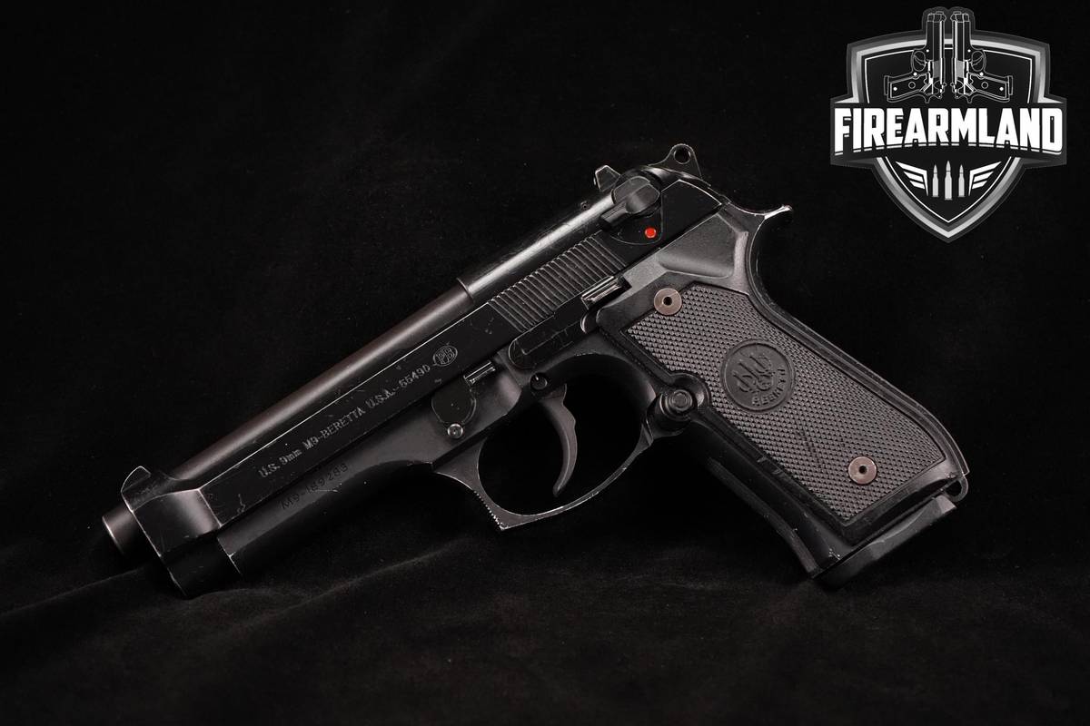 1989-1990 Beretta M9 9mm 4.9" Black Bruniton M 9 +2 MAGS