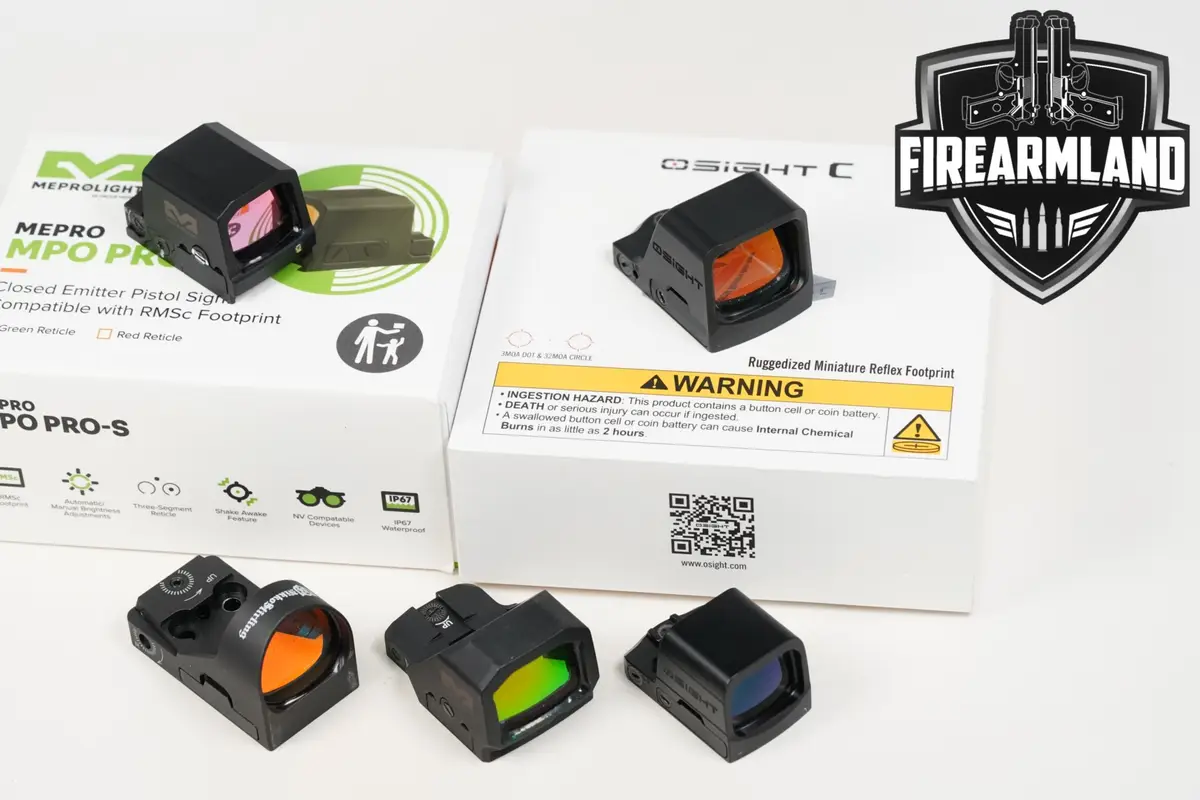 FIVE RED DOT SIGHT LOT 5 Pack Osight Nikko Meprolight RDS