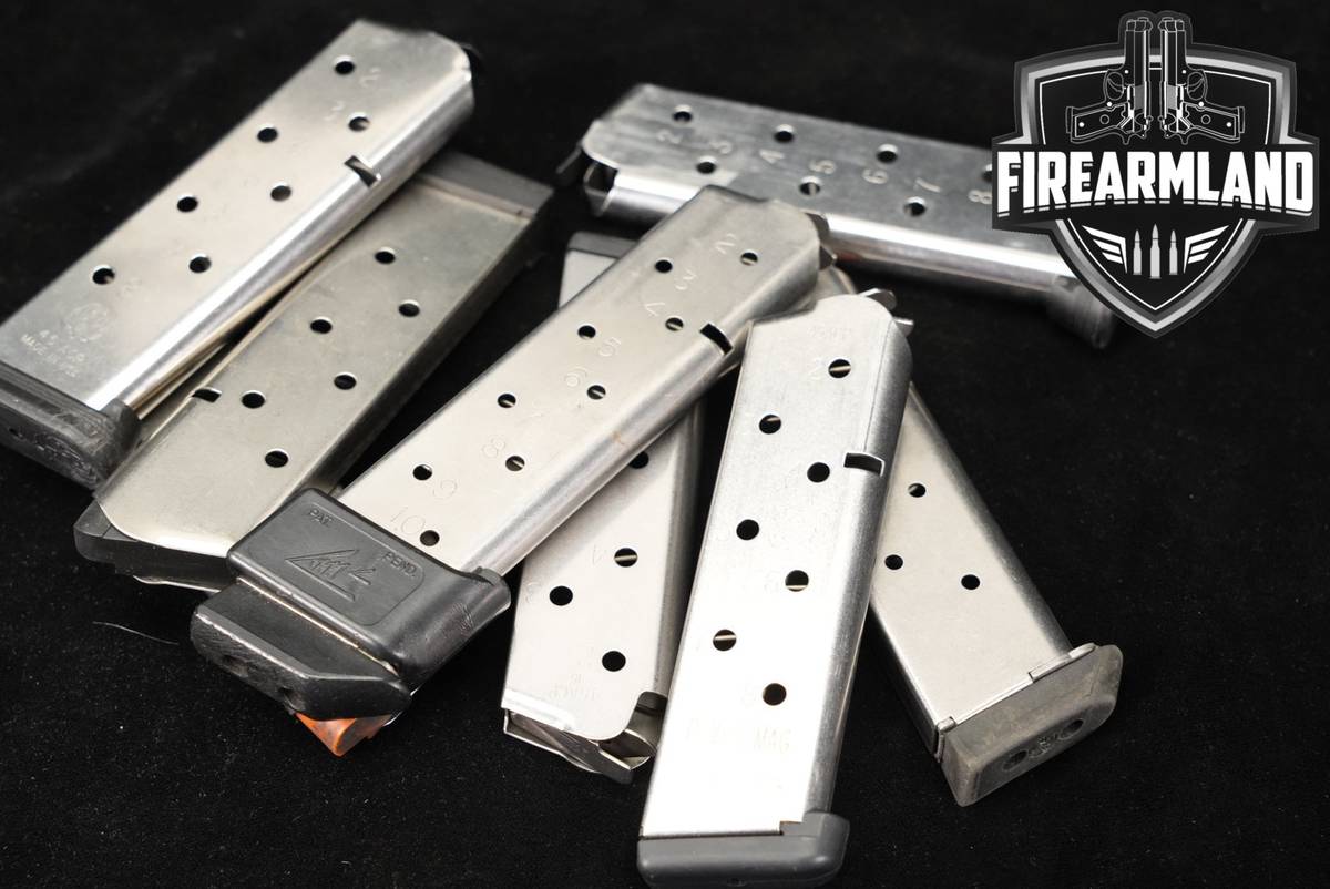 EIGHT (8) 1911 Magazines .45 ACP Mags