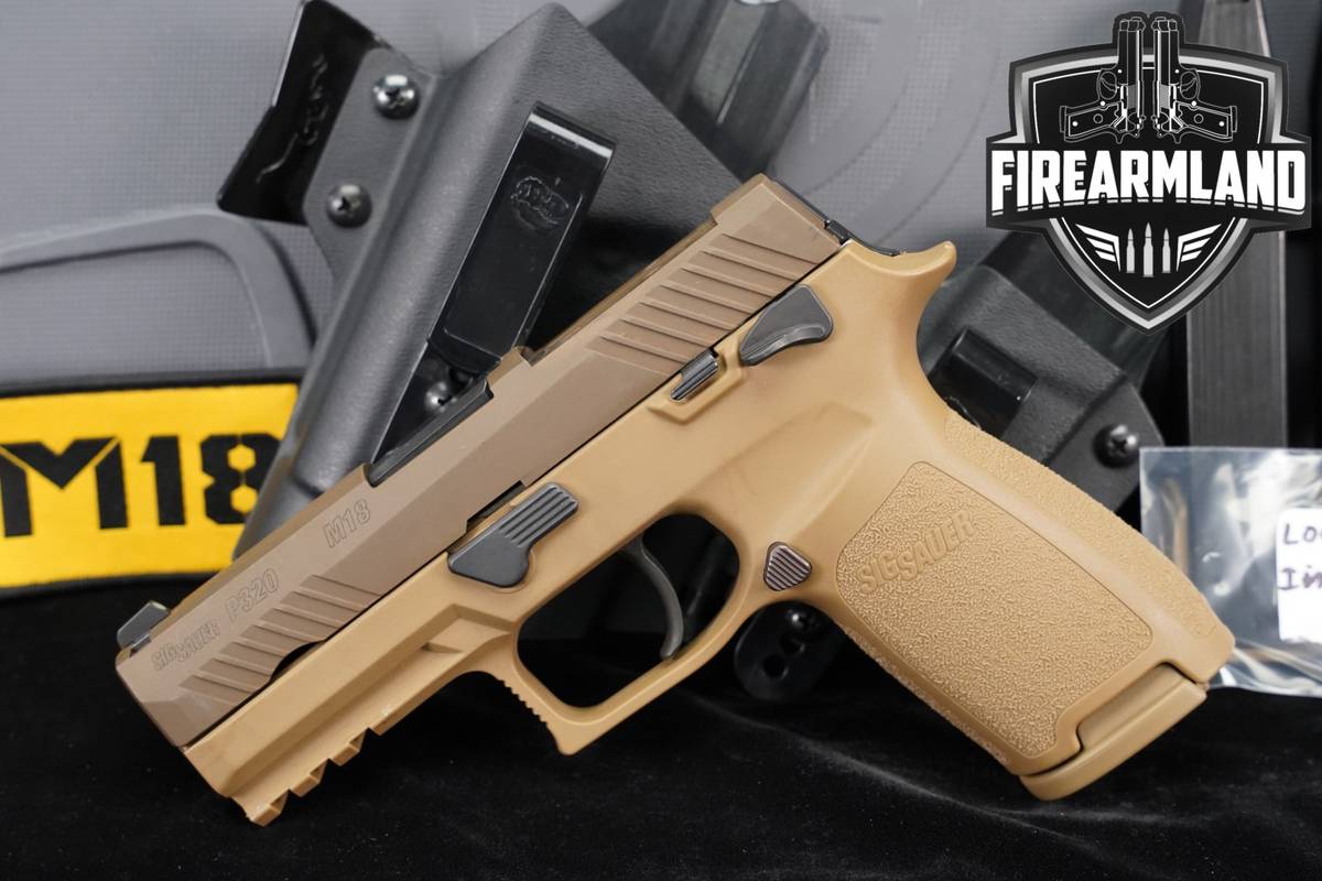 Sig Sauer P320-M18 9mm Optics-Ready FDE P 320 M 18 +3 MAGS & ORIG CASE
