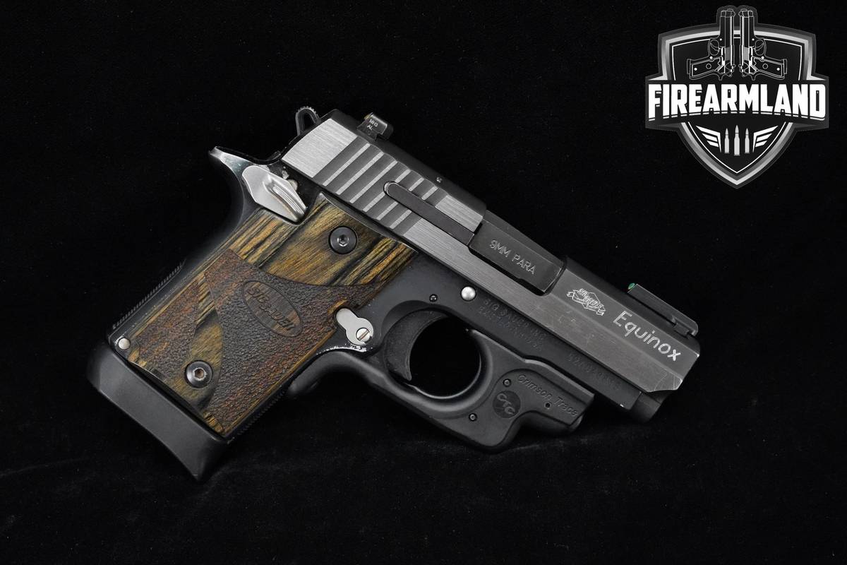 Sig Sauer P938 Equinox 9mm 3.0" Two-Tone Equinox +3 MAGS & HOLSTER