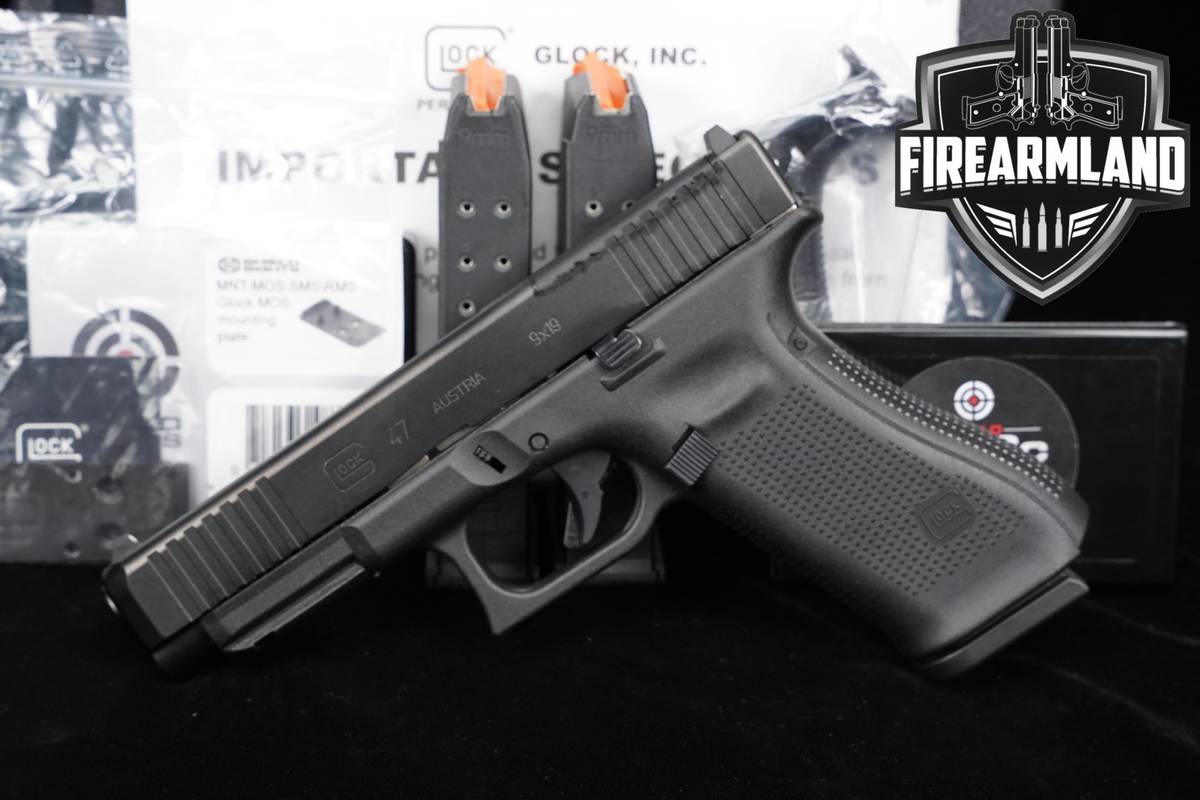 Glock 47 Gen5 MOS 9mm SHIELD RMS/SMS Plate G47 Gen 5 +3 MAGS & ORIG CASE