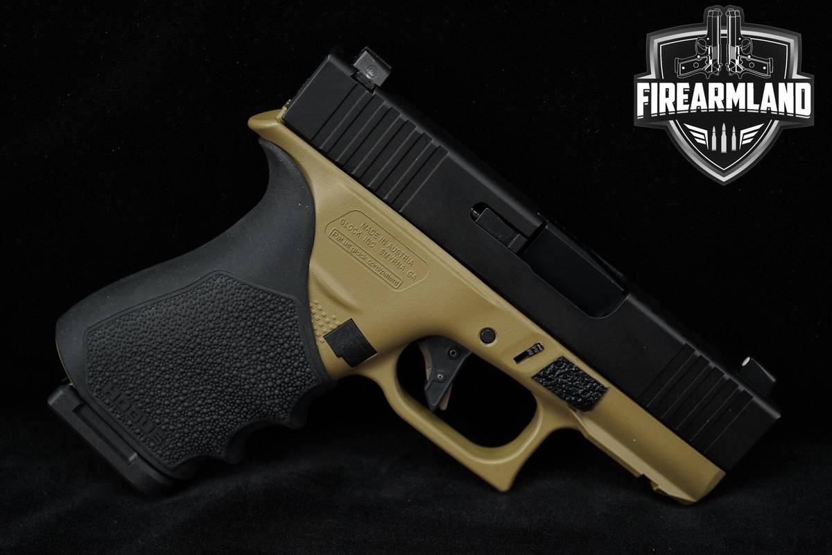 Glock 43X 9mm 3.41" Two-Tone Black & FDE G43X +2 MAGS & ORIG CASE