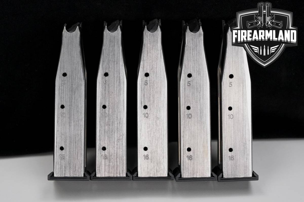 FIVE (5) Nighthawk Custom 1911 DOUBLESTACK 17RD 9MM MAGAZINES 2011