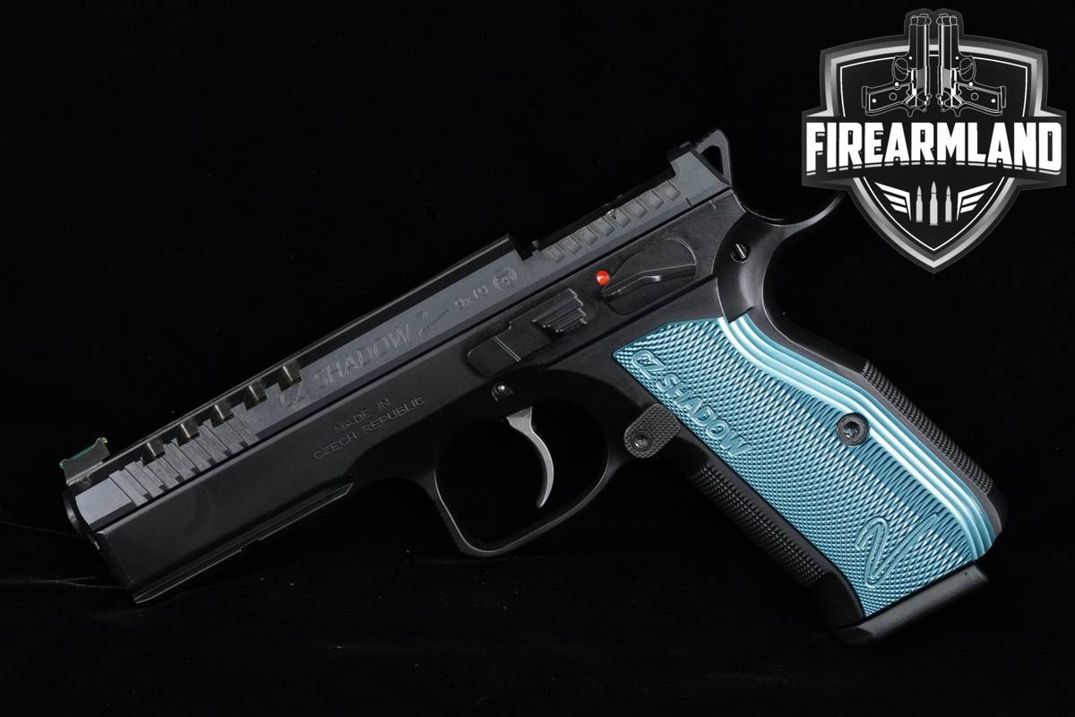 OPTIC READY CZ SHADOW 2 Black & Blue 9mm 4.89" +3 MAGS & ORIG CASE