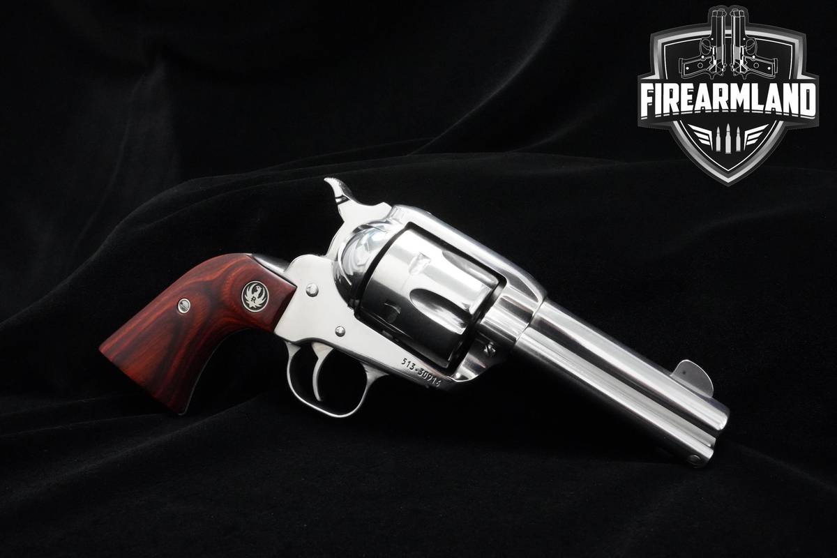 Ruger New Vaquero 357 Magnum Hi-Gloss Stainless Ruger-New Vaquero ORIG CASE