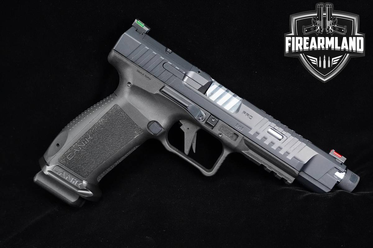 THREADED Canik METE SFx Pro 9mm 5.2" Pistol +8 MAGS, ORIG CASE & HOLSTER