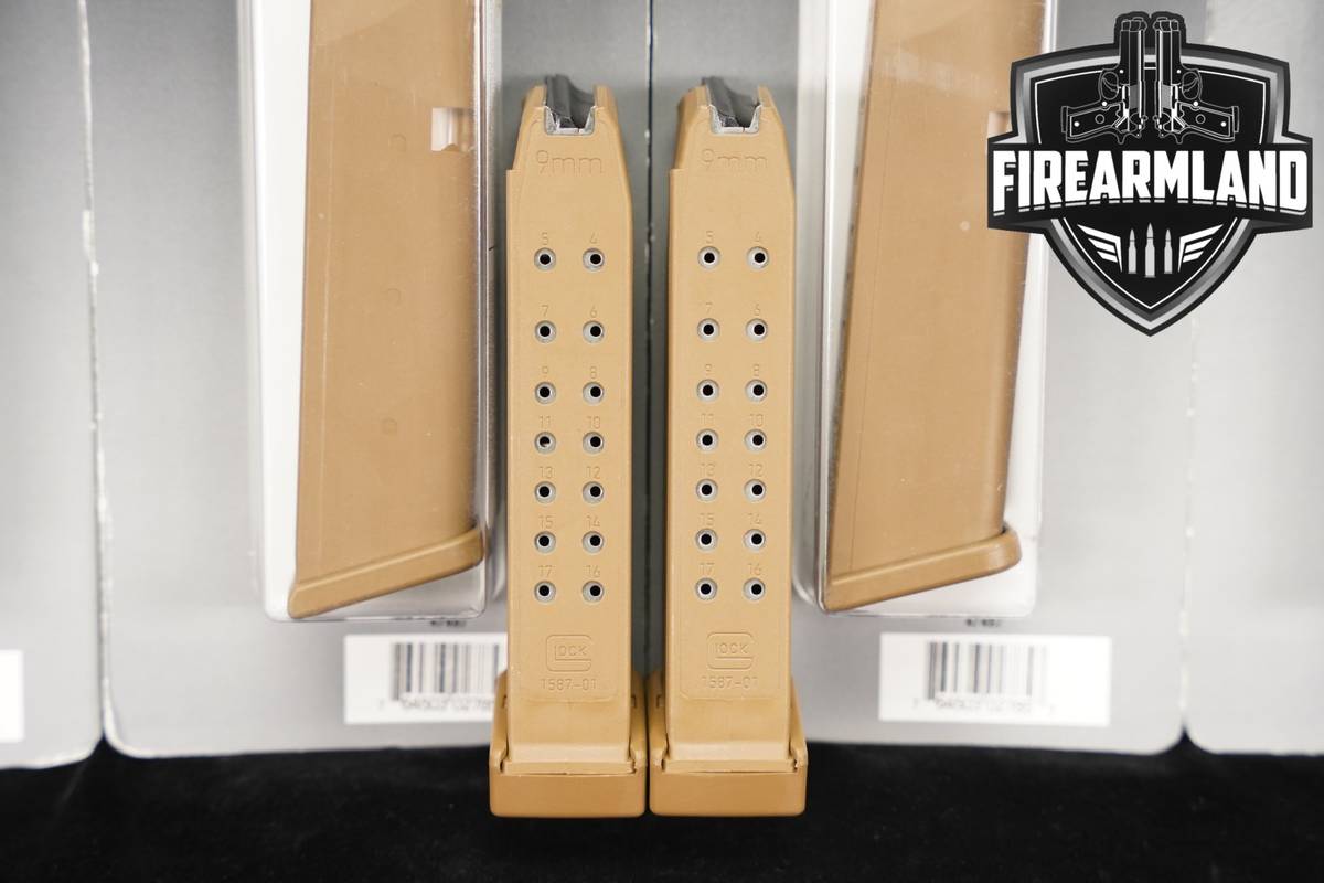 SIX (6) Glock 19X G19X 17 & 19 Round Magazines 9mm Luger Mags