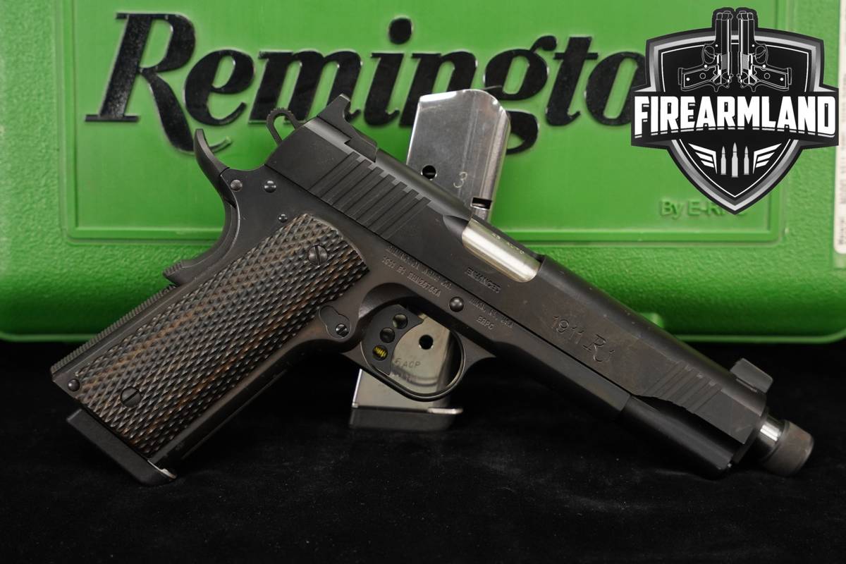 Remington Model 1911 R1 Enhanced THREADED 45 ACP +2 MAGS & ORIG CASE