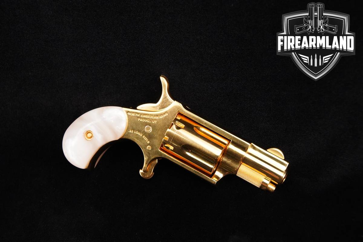 24K-GOLD North American Arms NAA-22LR Golden Eagle Limited-Edition