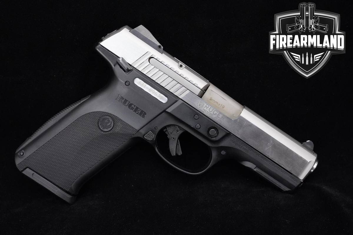Ruger SR9 9mm 4.1" Two-Tone Ruger SR-9 DUTY +3 MAGS & ORIG CASE