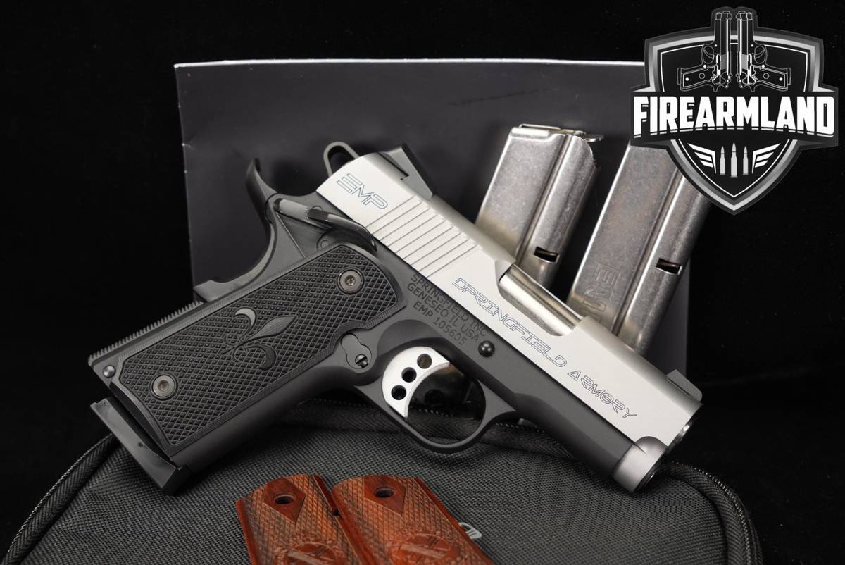 Springfield Armory 1911 EMP 3" 9mm Two-Tone Stainless & Black +ORIG CASE