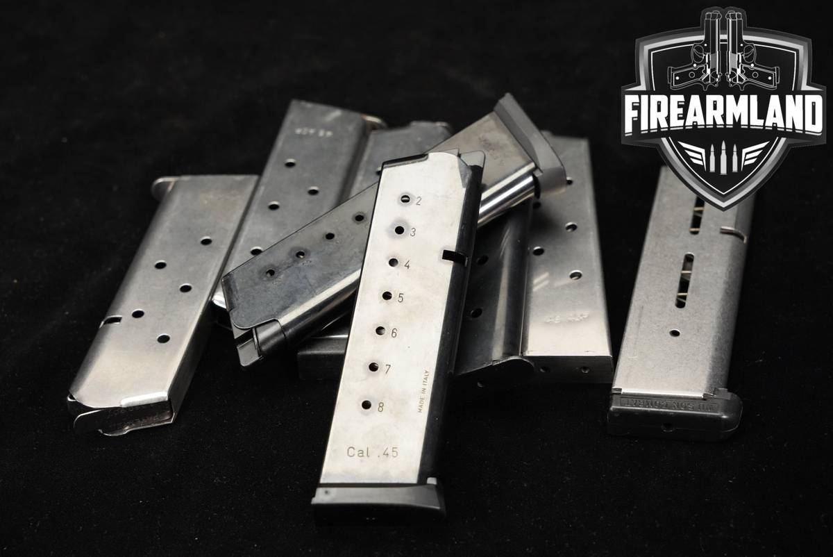 EIGHT (8) 1911 Magazines .45 ACP Mags
