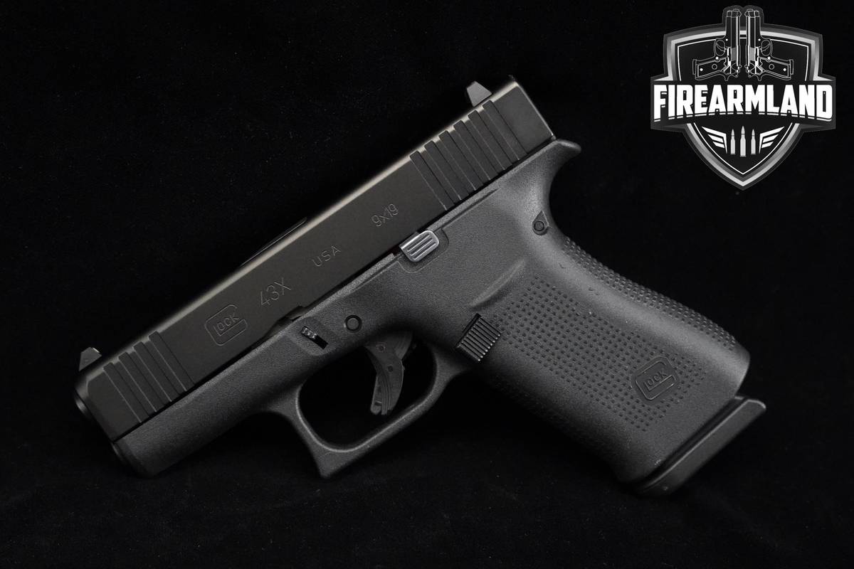 Glock 43X Slimline 9mm 3.4" Glock-43X G43X G43-X +3 MAGS & ORIG CASE