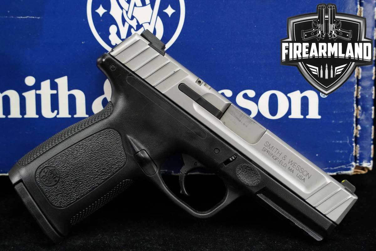 Smith & Wesson SD9 VE 9mm CA COMPLIANT S&W 4" Two-Tone Silver & Black SD 9