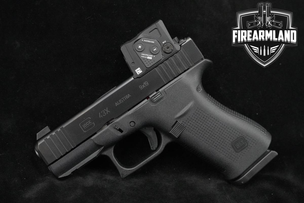 Glock 43X MOS Aimpoint COA 9mm Glock-43X G43X G43-X +CASE & AIMPOINT-COA