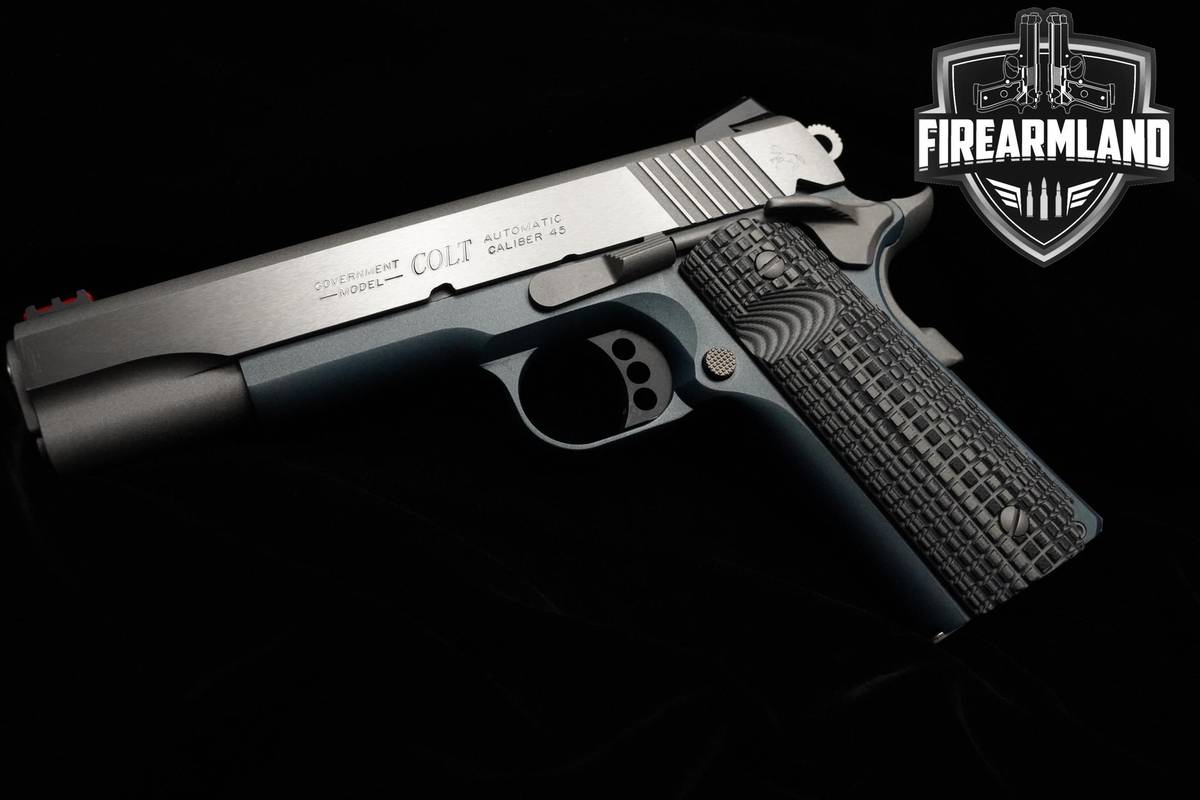 Colt Government Model Competition Titanium 45 ACP 5" Colt 3MAGS & ORIG CASE