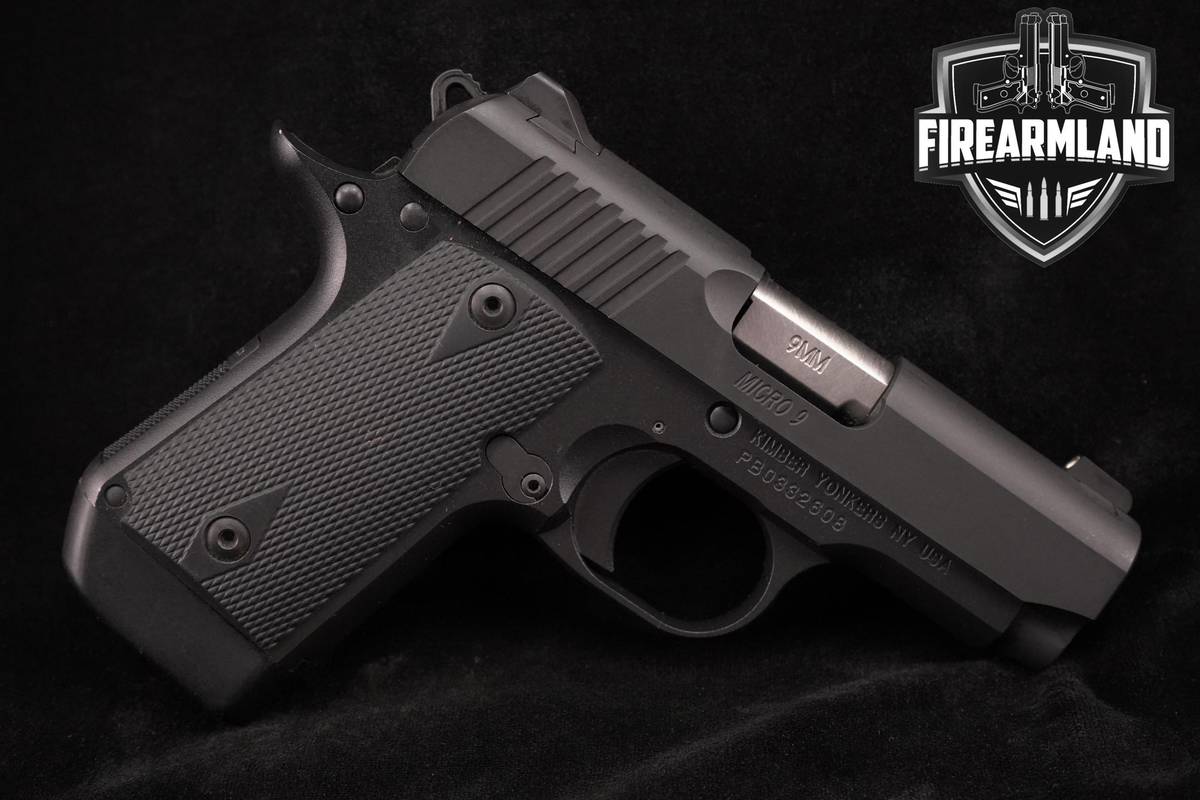 Kimber Micro 9 Black 9mm 1911 3.15" Micro9 +2 MAGS & BOX