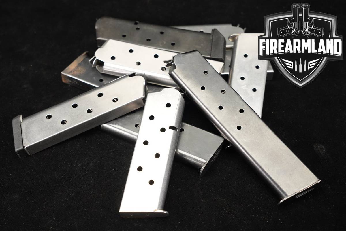 TEN (10) 1911 7, 8, & Round Magazines .45 ACP Mags
