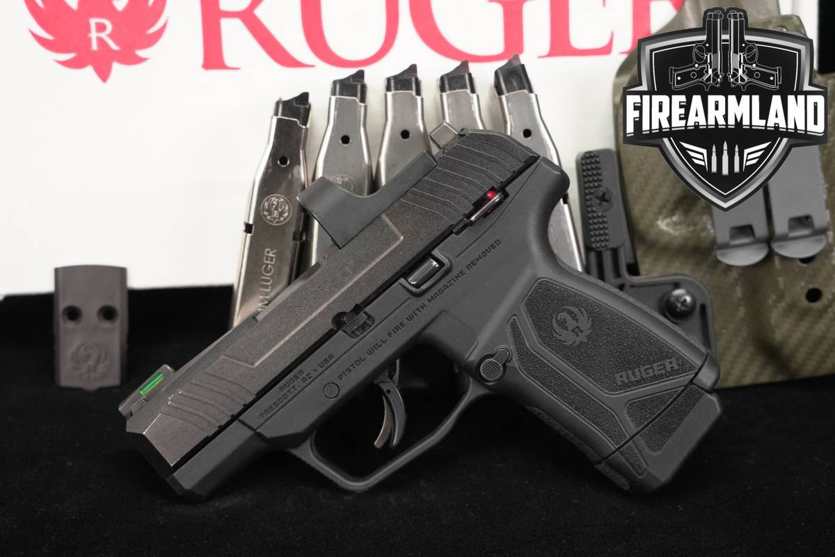 Ruger MAX-9 9mm MAX9 3.2" ReadyDot +6 MAGS, ORIG CASE, & HOLSTER