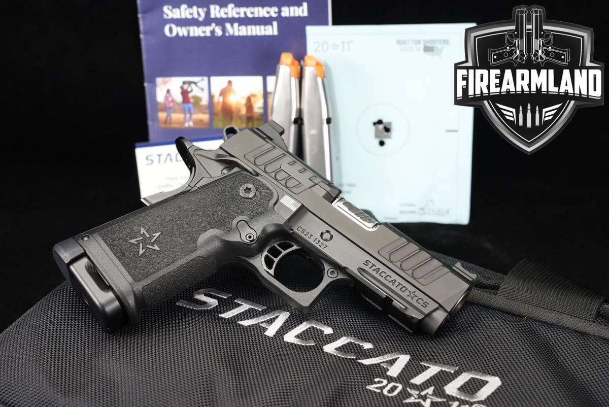 Staccato CS 9mm Optics-Ready Stainless STI 1911 2011 +3 MAGS & ORIG CASE