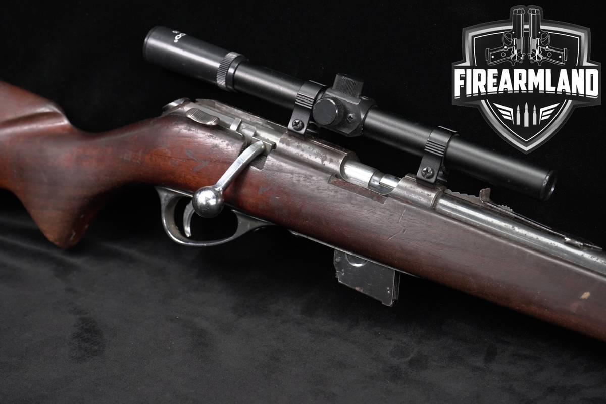 J.C Higgins JC Mod 42Deluxe 80 DL 22LR 22" Blued & Hardwood +OPTIC