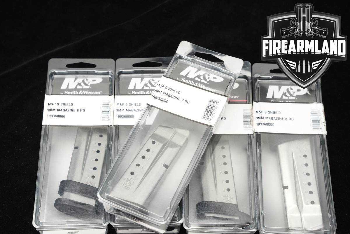 Smith & Wesson (S&W) FIVE (5) M&P9 Shield Magazines 9mm Luger M&P 9 Mags