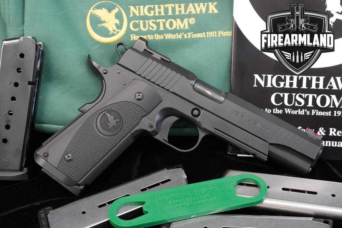 Nighthawk Custom War Hawk 45 ACP 1911 5" 1911 WarHawk 1911A1 +5 MAGS