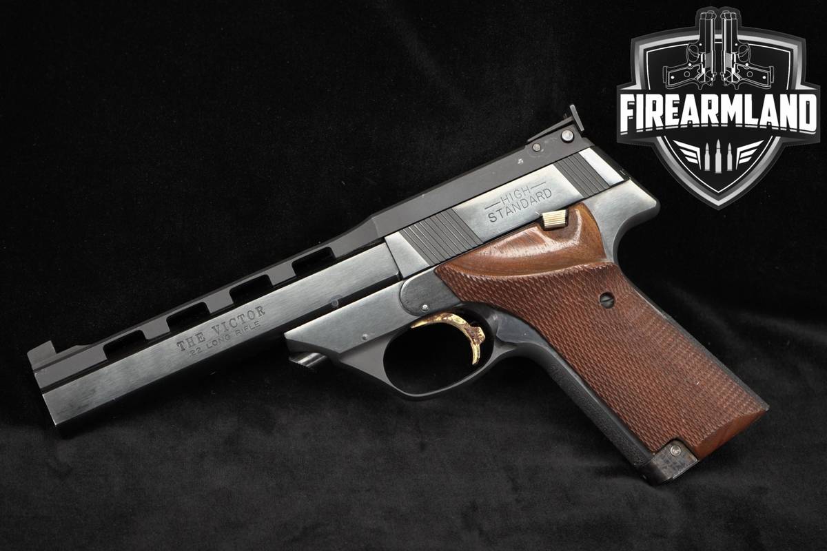 1972 High Standard Model 107 Military The Victor 22LR 5.5" Blued VENT-RIB